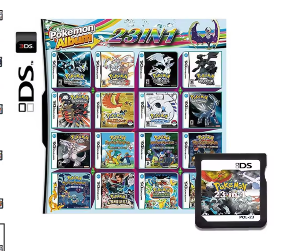 Compilación de tarjetas 482 en 1 para DS, NDS, 3DS, 3DS y NDSL, cartucho de juego, reproductor portátil de videojuegos (tarjeta R4)