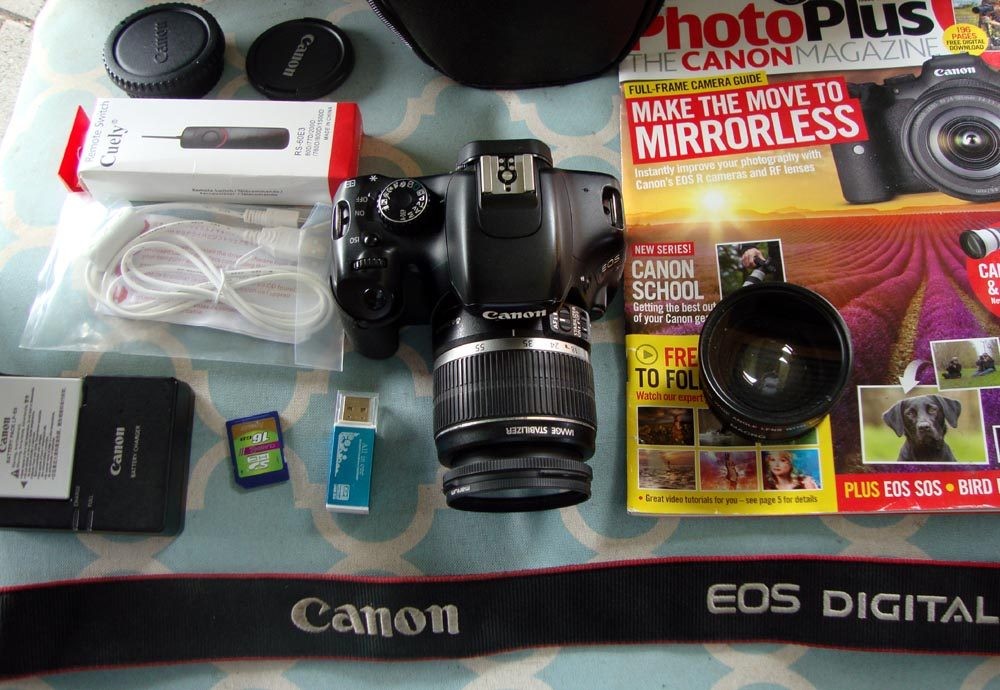 Canon EOS 550D con objetivos 3x y accesorios | AFTERPAY