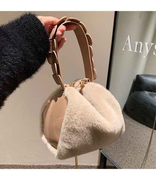 Bolso bandolera pequeño de piel sintética para otoño e invierno, para mujer