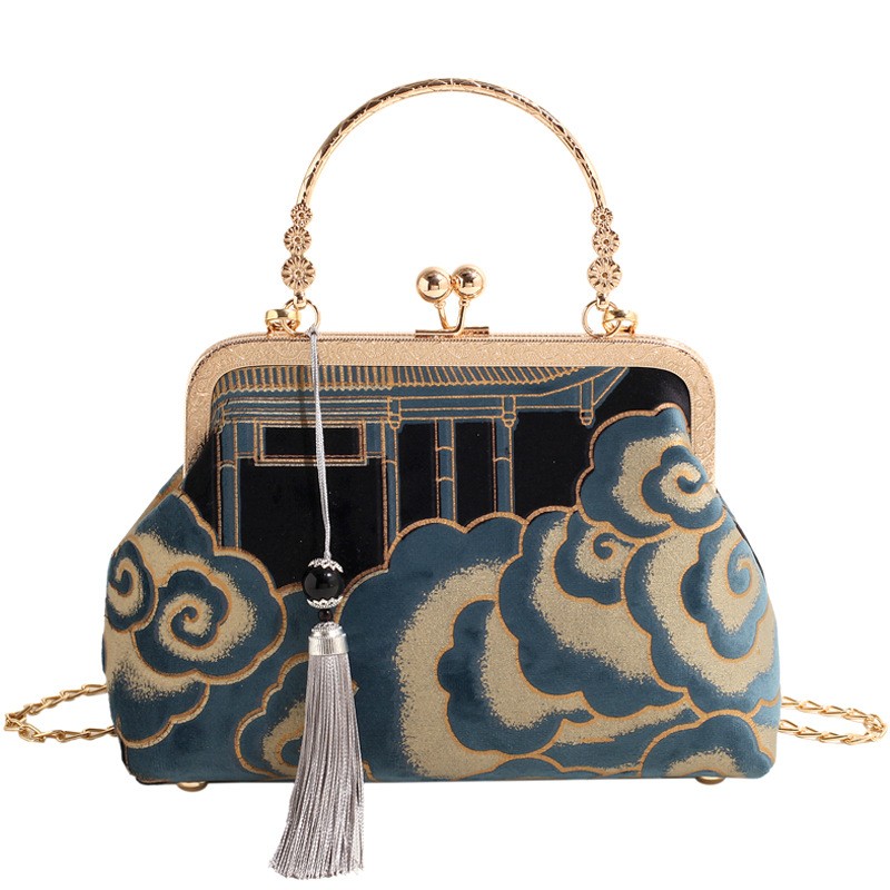 Bolsos de mano estilo chino retro Xiangyun para mujer