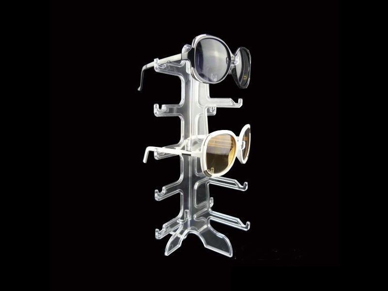 Expositor para 5 pares de gafas de sol acrílicas, soporte para tienda minorista