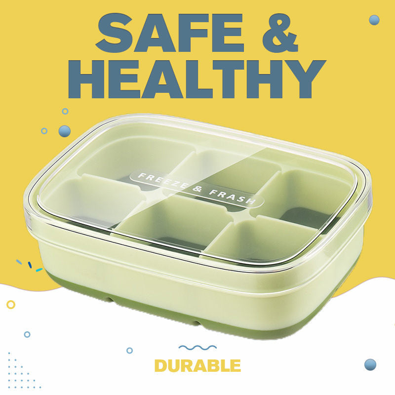 Molde de silicona para cubitos de hielo con tapa DIY, 6 rejillas, fondo suave, molde para cubitos de hielo, bandeja cuadrada para hacer cubitos de hielo de frutas, herramientas de barra de cocina, accesorios