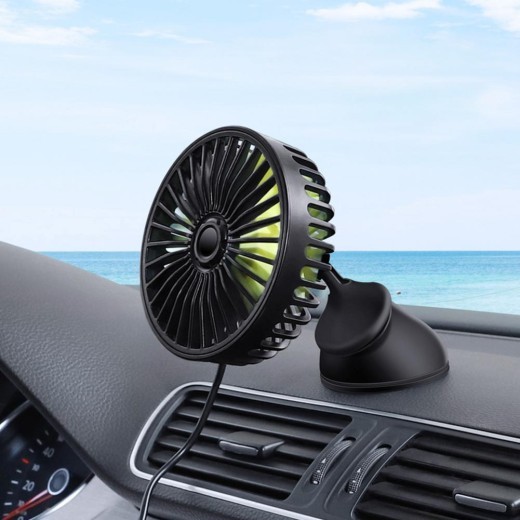 Mini ventilador eléctrico para coche, aire acondicionado, refrigeración y refrigeración.