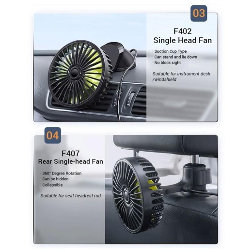 Mini ventilador eléctrico para coche, aire acondicionado, refrigeración y refrigeración.
