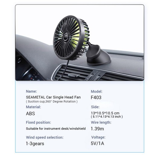 Mini ventilador eléctrico para coche, aire acondicionado, refrigeración y refrigeración.