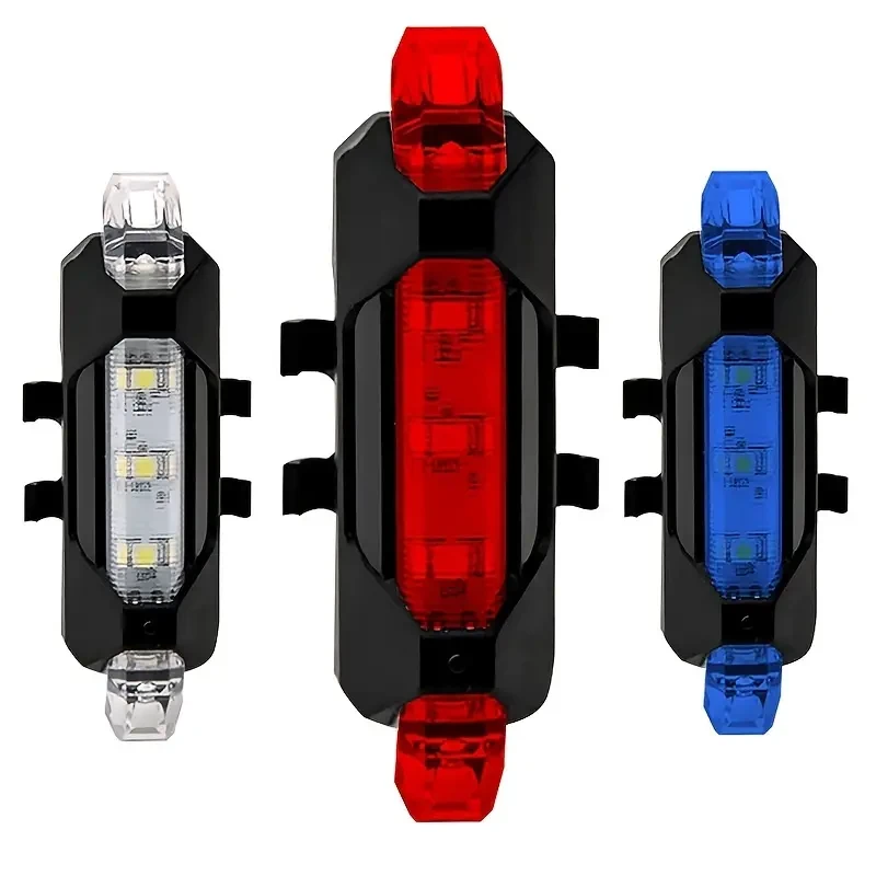 Luz trasera LED para bicicleta recargable por USB: 4 modos de parpadeo para mayor seguridad y visibilidad. Luz trasera para bicicleta de montaña y carretera, ideal para ciclismo.