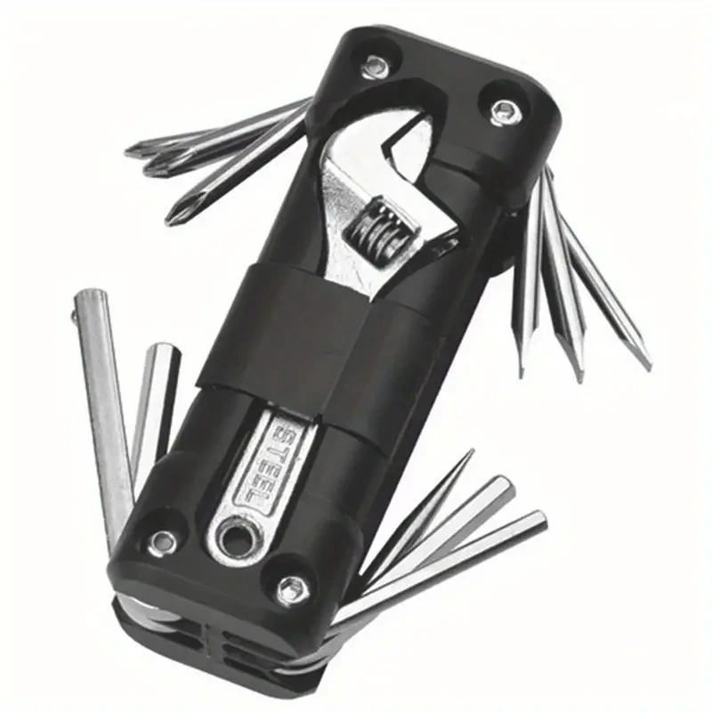 Kit de herramientas para bicicleta MatyKit, multiherramienta para bicicleta, kit de reparación de bicicletas de montaña con llave de hueso, herramienta portátil para mantenimiento de bicicletas de carretera