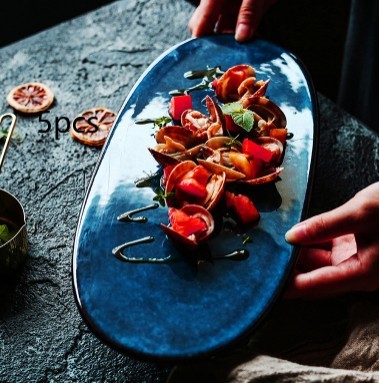 Plato de sushi, sashimi, plato de aperitivos, plato plano
