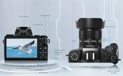 Cámara de vlogueo 4K, cámara digital de 64 MP para fotografía con pantalla táctil de 10,16 cm, cámaras duales (delantera y trasera), zoom digital de 16x y función wifi, tarjeta SD de 32 GB y funda para cámara.
