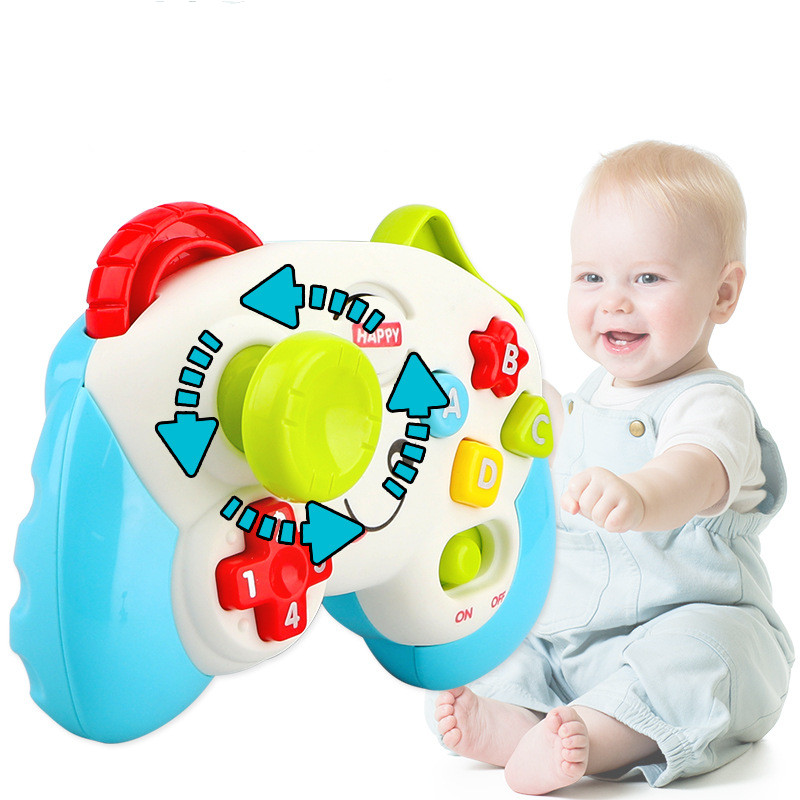 Juguetes vocales divertidos, controlador de juegos para bebés, mango de juego eléctrico multifunción para enseñanza, regalos educativos para niños, juguetes musicales para aprender