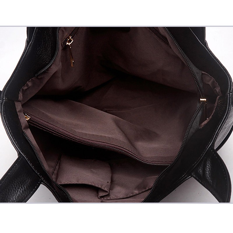 Bolso de cuero de gran capacidad para mujer de mediana edad, bolso de hombro de cuero suave, bolso grande para mujer, bolso de mensajero estilo occidental