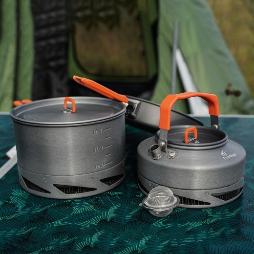 Utensilios de cocina para exteriores, utensilios de cocina portátiles para acampar, juego de calor para picnic