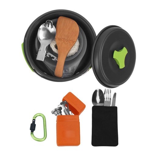 Juego de utensilios de cocina plegables para exteriores