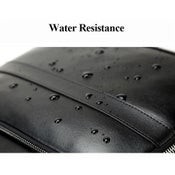 Bopai 851 019811 Mochila de cuero impermeable antirrobo de gran capacidad para computadora portátil.