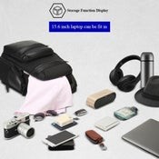 Bolso de hombro doble de gran capacidad, impermeable, antirrobo, de tres capas, para negocios