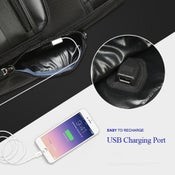 Bolso de hombro doble de gran capacidad, impermeable, antirrobo, de tres capas, para negocios