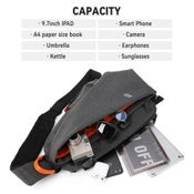 Bolsa bandolera antirrobo para viajes, senderismo y ciclismo