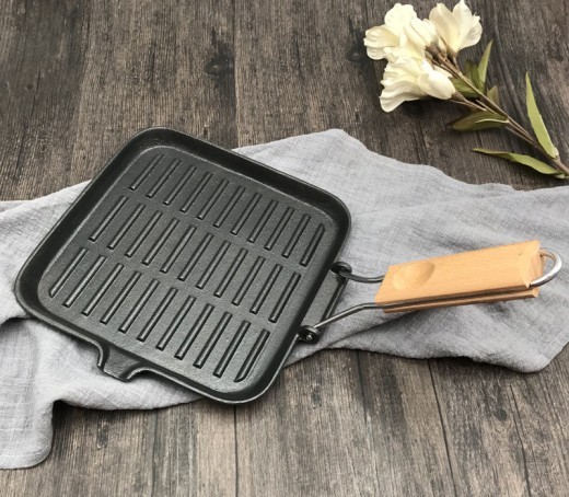 Sartén plegable de hierro fundido para cocinar al aire libre