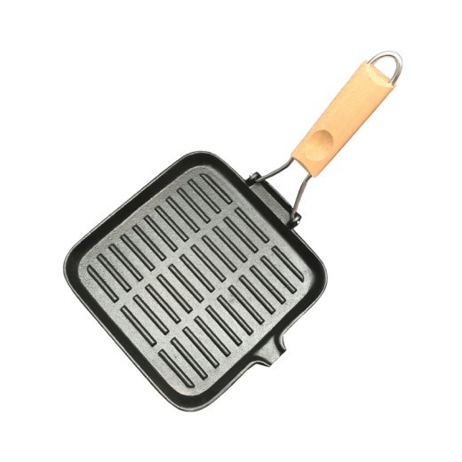 Sartén plegable de hierro fundido para cocinar al aire libre
