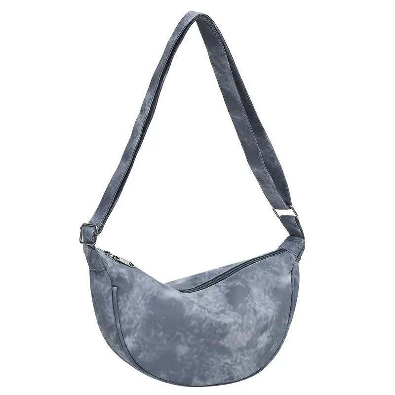 Bolso bandolera informal de lona para mujer, sencillo, para estudiantes.