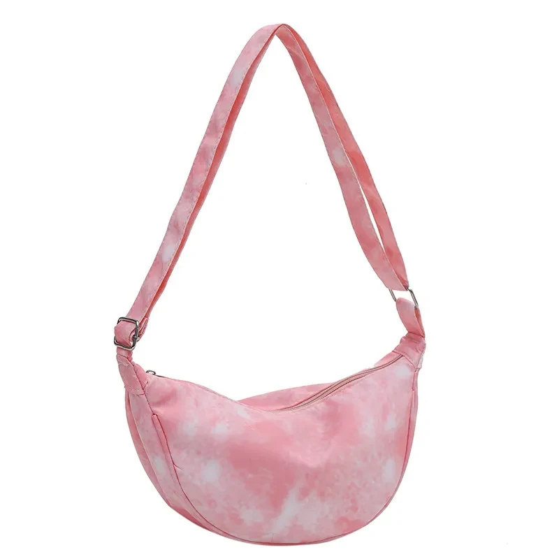 Bolso bandolera informal de lona para mujer, sencillo, para estudiantes.