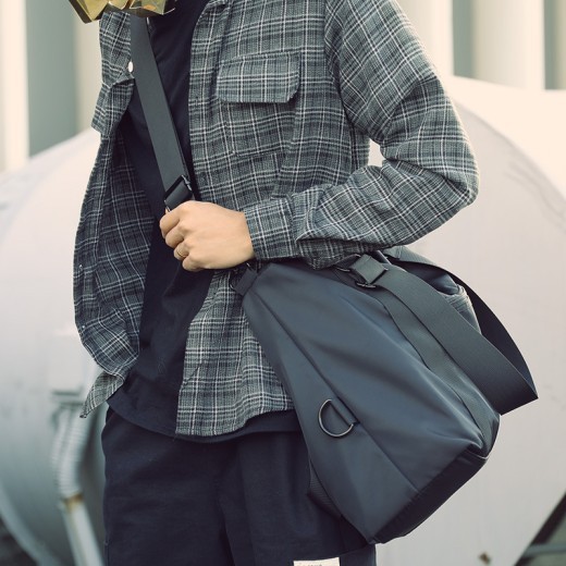 Bolsa de viaje de mano para hombre, bolsa de lona de gran capacidad para viajes de negocios