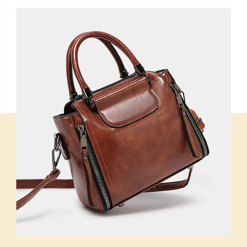 Bolso bandolera de hombro retro, versátil, sencillo y portátil de alta calidad para mujer, de gran capacidad, estilo coreano