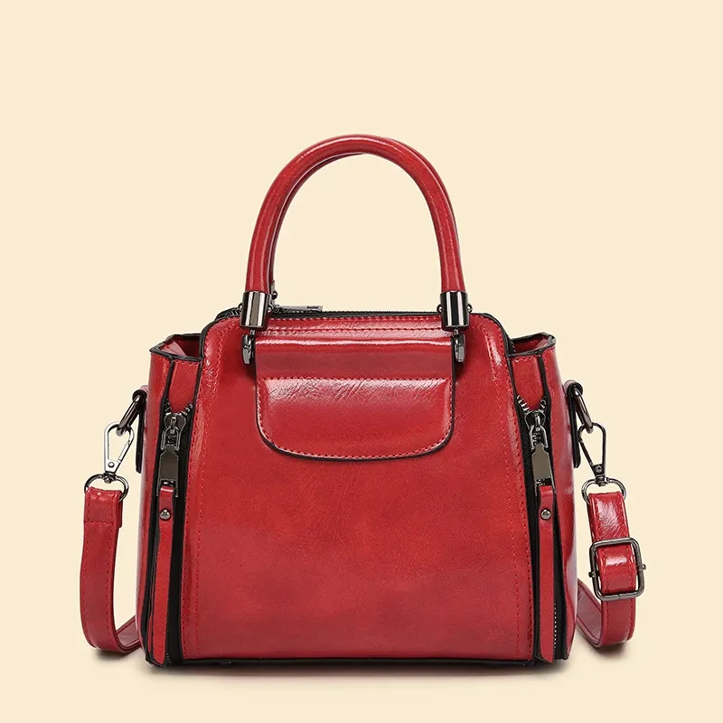 Bolso bandolera de hombro retro, versátil, sencillo y portátil de alta calidad para mujer, de gran capacidad, estilo coreano