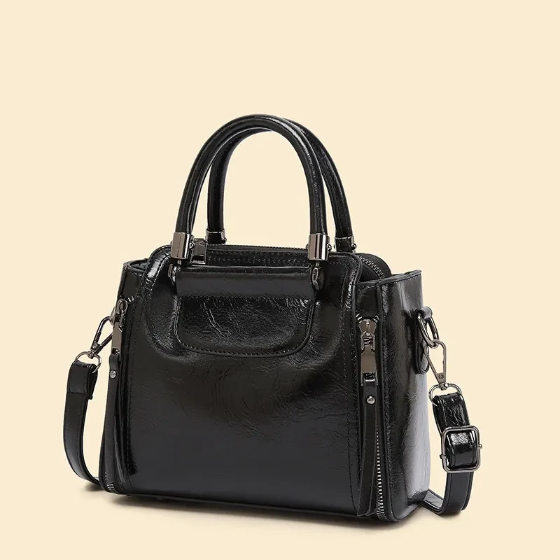 Bolso bandolera de hombro retro, versátil, sencillo y portátil de alta calidad para mujer, de gran capacidad, estilo coreano