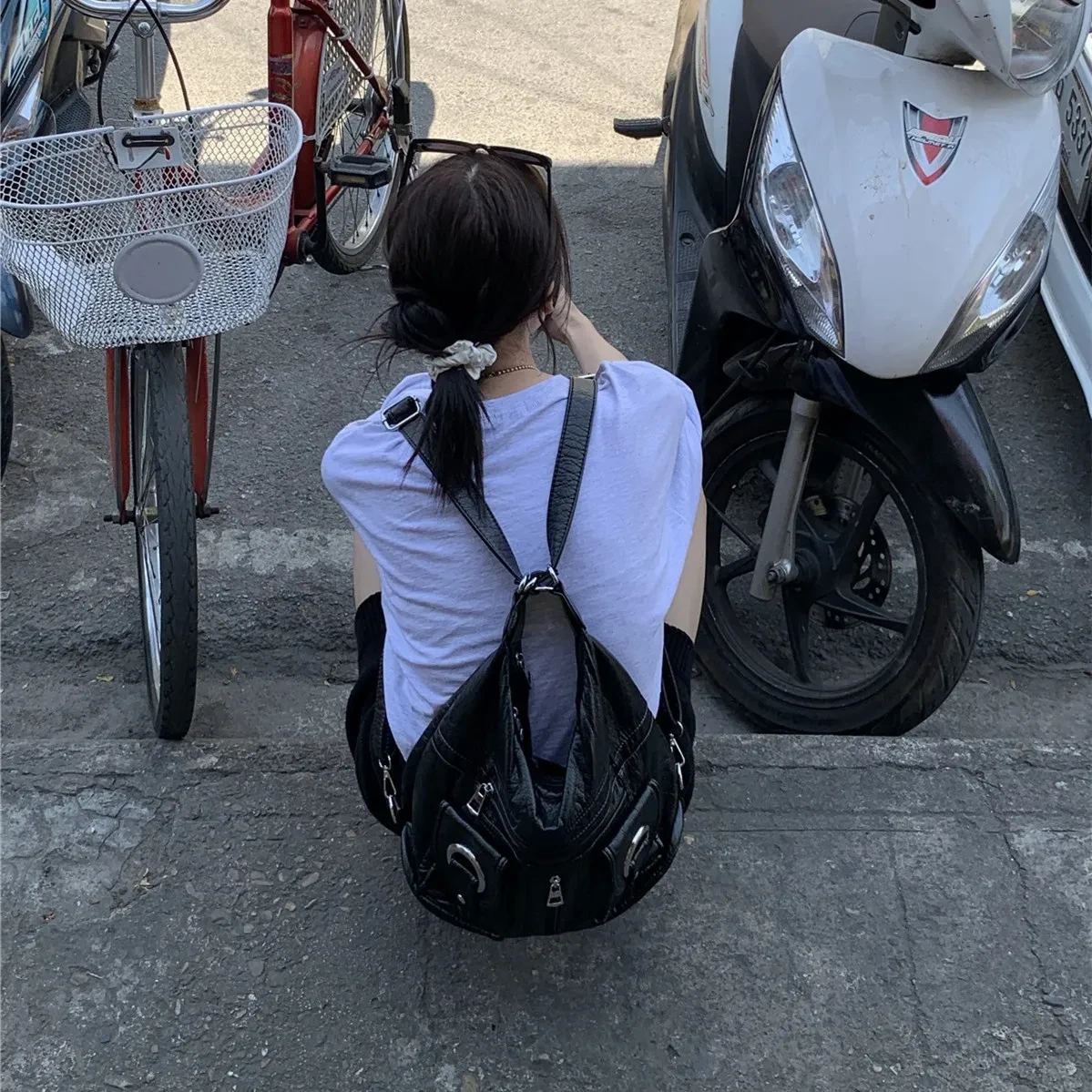 Bolso bandolera de un solo hombro para mujer, sencillo, a la moda y con personalidad.