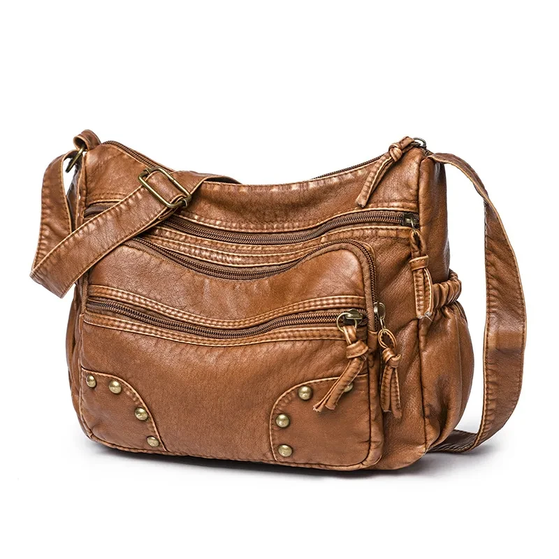 Bolso bandolera de gran capacidad y sencillo para mujer.