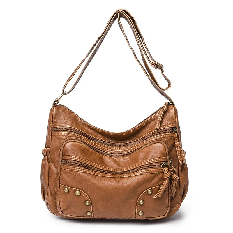 Bolso bandolera de gran capacidad y sencillo para mujer.