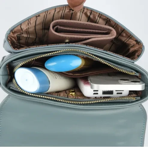 Bolso de hombro sencillo y portátil con cerradura