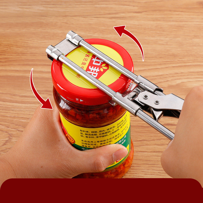 Nuevo dispositivo de tapado de acero inoxidable que ahorra mano de obra, abridor de botellas rápido Laoganma para el hogar, abridor de tapas antideslizante, dispositivo de tapado