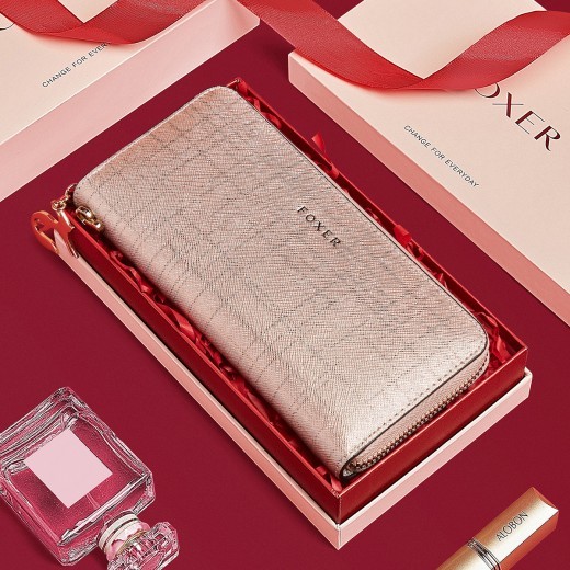 Monedero con múltiples ranuras para tarjetas, largo y ligero, de lujo, popular, para mujer