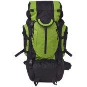 Mochila de senderismo Vida XL XXL 75 L negra y verde