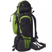 Mochila de senderismo Vida XL XXL 75 L negra y verde