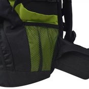 Mochila de senderismo Vida XL XXL 75 L negra y verde