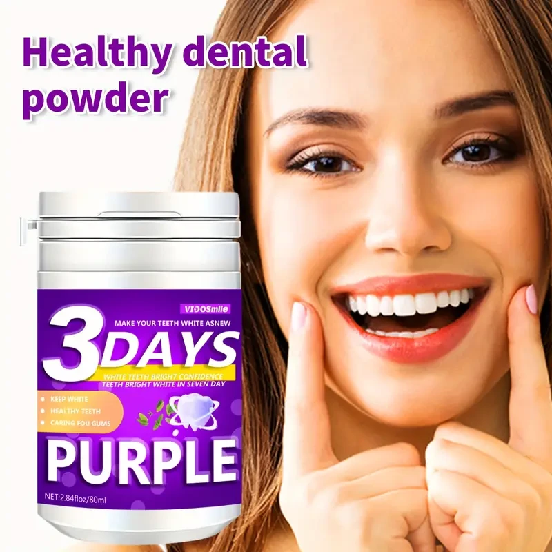 Polvo dental morado 80 ml