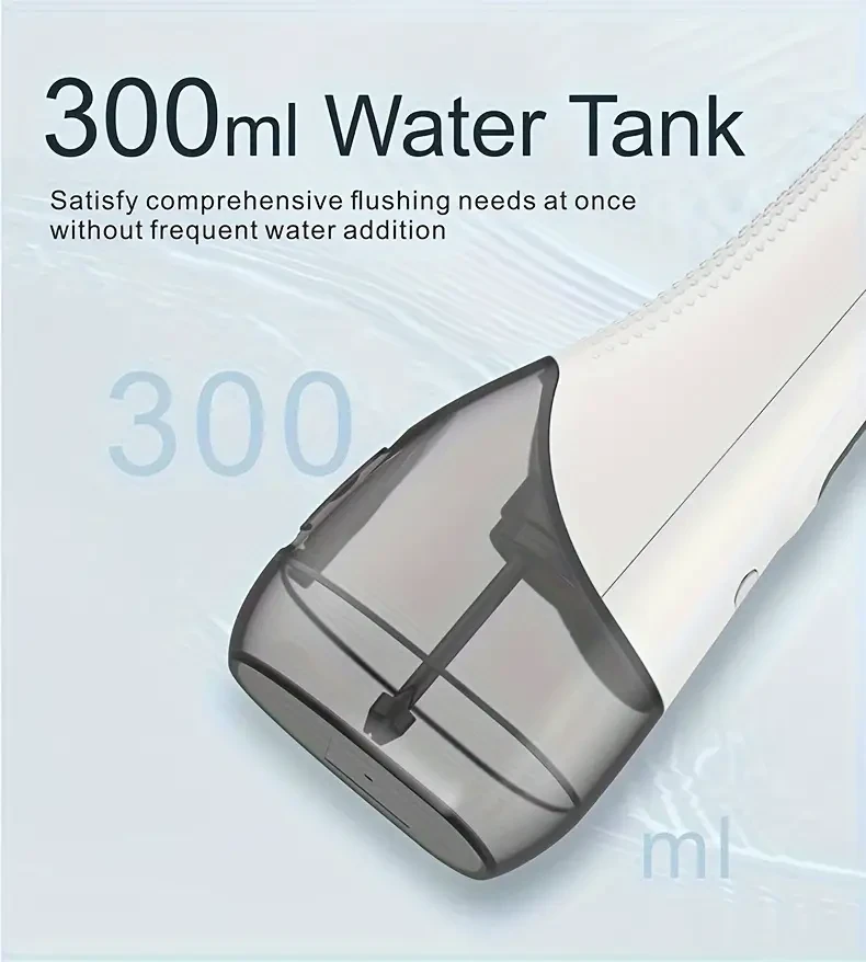 Hilo dental de agua para la limpieza de los dientes