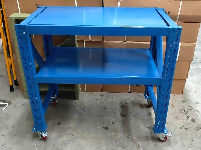 Banco de trabajo móvil de 100 cm (alto) x 100 cm (ancho) x 60 cm (profundidad) (4 ruedas)