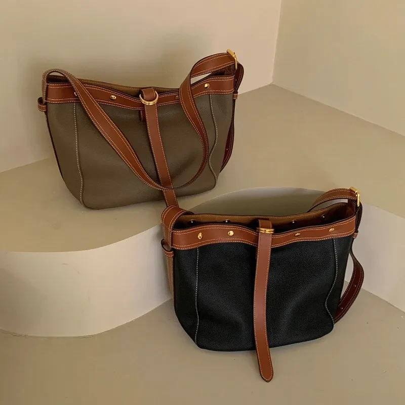 Bolso bandolera portátil de gran capacidad para mujer, para otoño e invierno