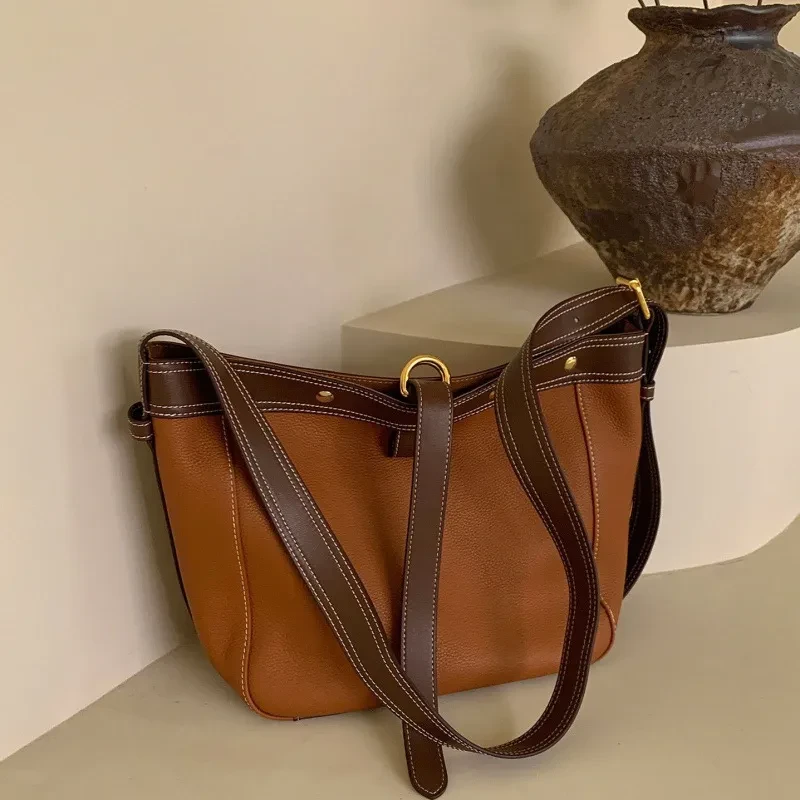 Bolso bandolera portátil de gran capacidad para mujer, para otoño e invierno