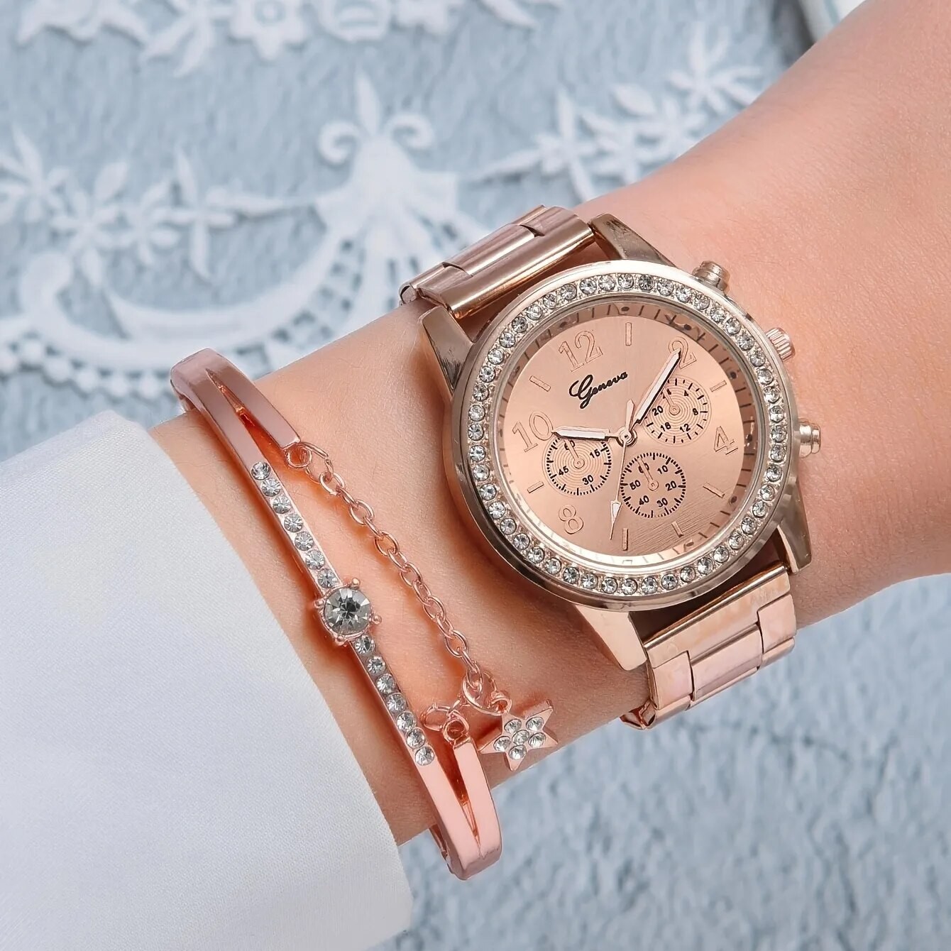 Reloj de pulsera de cuarzo para mujer