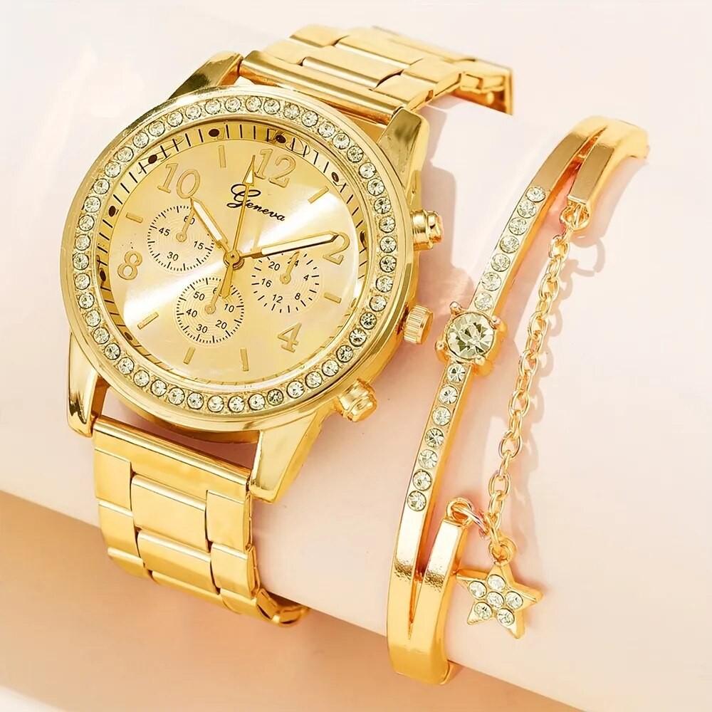 Reloj de pulsera de cuarzo para mujer