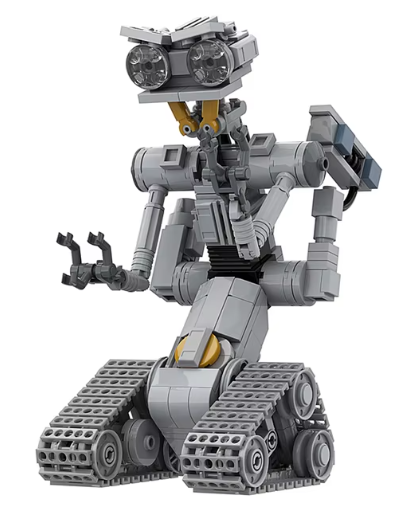 Bloques de construcción de robots militares emocionales con circuitos cortos de la película MOC para Astroed Robots Johnnyed 5, modelo de ladrillo, juguete, regalo para niños