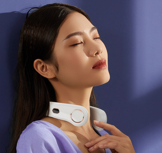 Calentador de cuello portátil, calentador de cuello colgante, calentador de cuello recargable por USB