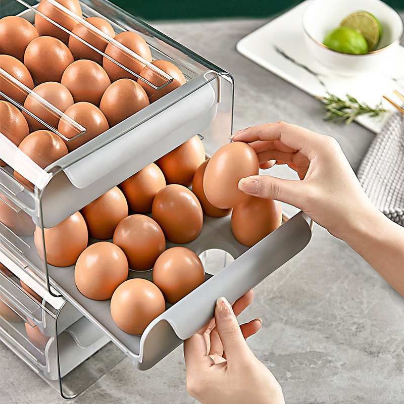 Caja de almacenamiento para conservación de huevos tipo cajón de cartón