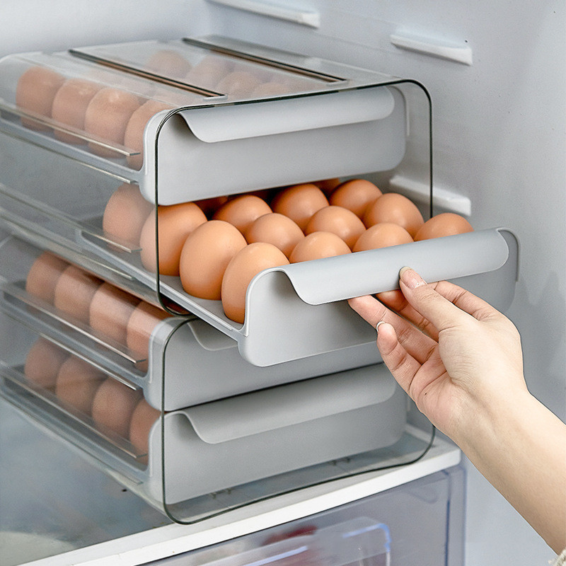 Caja de almacenamiento para conservación de huevos tipo cajón de cartón