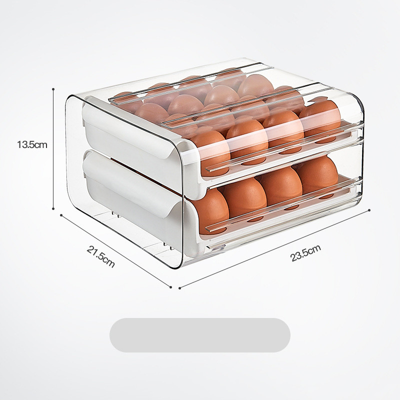 Caja de almacenamiento para conservación de huevos tipo cajón de cartón